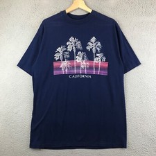 Vintage 80s Hanes Single Stitch T Shirt Graphic XL USA Made Tee