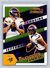 2022 Contenders Touchdown Tandems #11 Justin Jefferson Kirk Cousins Vikings