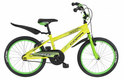 BICI 20 ARGO MTB 1 VELOCITA' RAGAZZO BAMBINO GIALLO VERDE COPPI | eBay