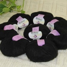 Sale 8BallsX25gr Fluffy Soft Mohair Wrap Shawl Rugs Hand Knit Crocheting Yarn 31