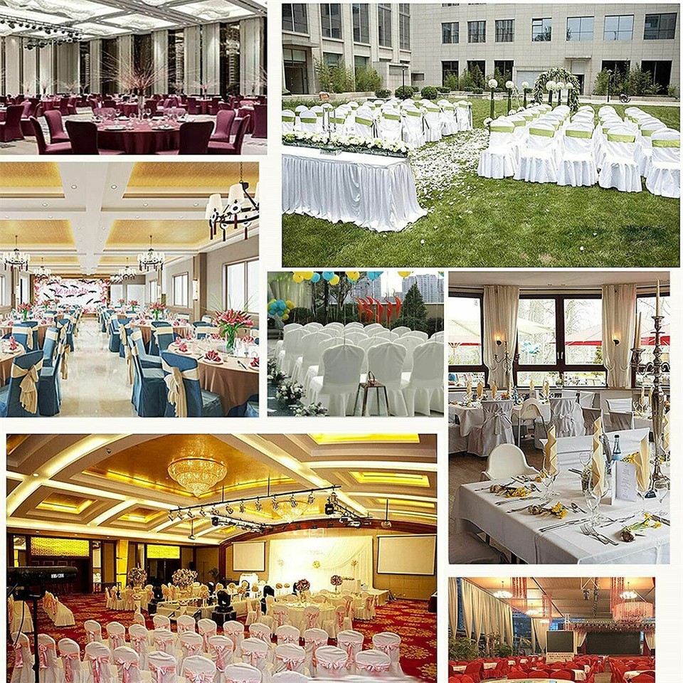 200 pcs POLYESTER BANQUET CHAIR COVERS Wedding Catering Party Decorations SALE | eBay