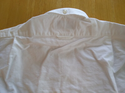 NWOT Thom Browne White Oxford Woven RWB Sleeve Stripe Button Down