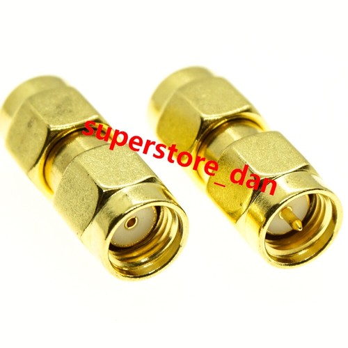 1Pcs SMA male plug to RP-SMA RPSMA male jack center RF coaxial adapter connector - Picture 2 of 6