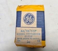 Case 6 GE FG 828-X Tubular Specialty Lamp Light Bulbs Sound Reproducer Clear