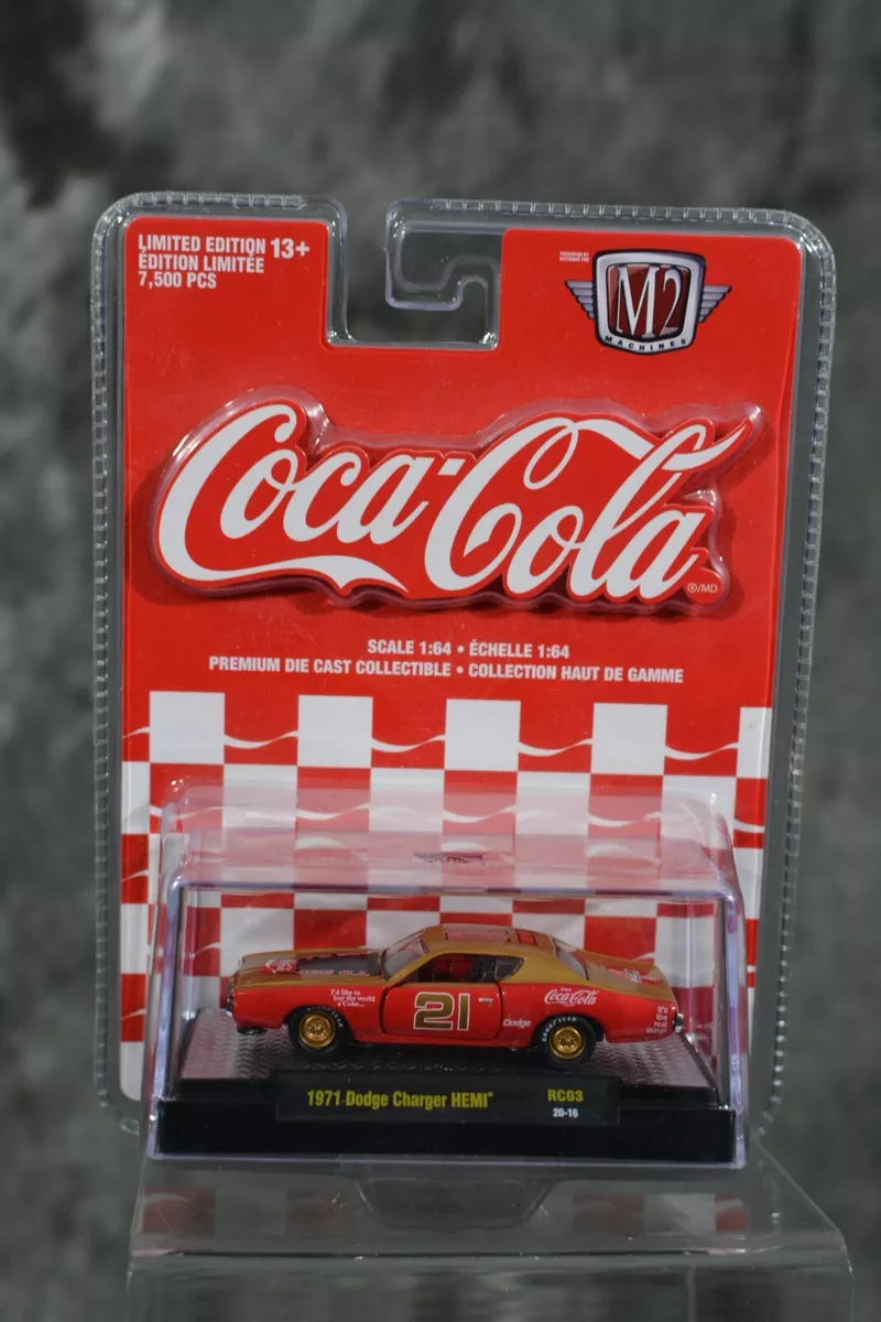 M2 Machines 1:64 Die Cast Coca Cola Limited Race Car 1971 Dodge