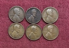Lincoln Pennies 1918-p 19-p 19-s 20-p 24-p 30-p Lot Lp-345a Lincoln Pennies 1918-p 19-p 19-s 20-p 24-p 30-p Lot Lp-345a