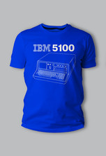 T-shirt IBM 5100 100% cotone computer retrò