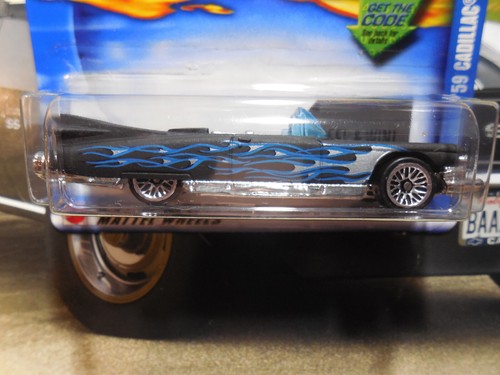 Hot Wheels '59 Cadillac 59 CADDY LOT 4 BLUE CARD LOW N COOL SPORTS CAR FREE SHIP - Picture 5 of 10