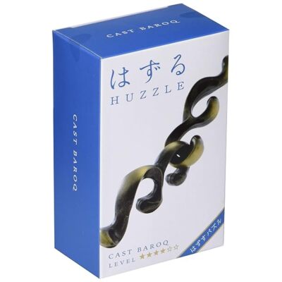 Hanayama Hazuru Guss Barock Schwierigkeitsgrad 4 Metall Puzzle Ring Modell 2003