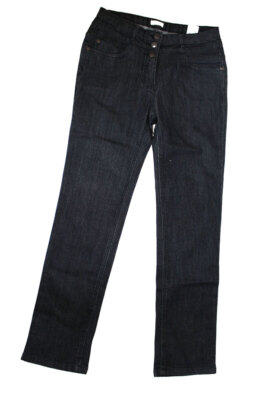 DAMEN SLIM FIT JEANSHOSE JEANS HOHER BUND CHEER SCHWARZ GRAU KURZGR.17 (Gr.32)