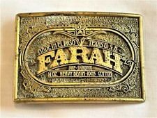 Buckle - Farah, Made El Paso, Texas, USA - Pre-Shrunk, Heavy Denim, 100 Cotton
