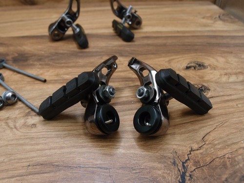 1994 MTB cantilevers brakes Shimano STX BR-MC32 VIA Japan Silver Edition - Picture 6 of 13