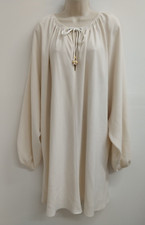 Elizabeth And Jame Dress Womens Large Beige Long Sleeve Classic Boho Ladies