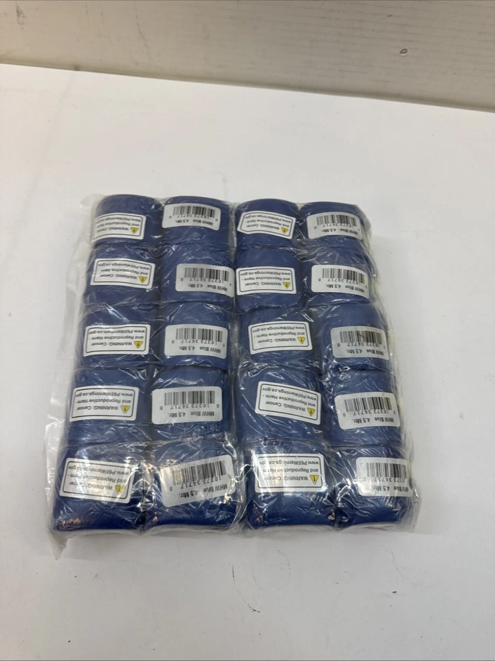 New Ringside Mexican Style Boxing MMA Handwraps Hand Wrap Wraps 180" 20PK Blue - Image 3 of 3