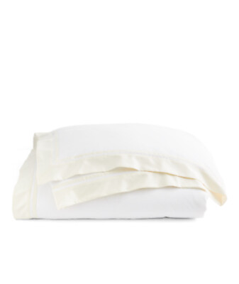 Ralph Lauren 624TC Bowery Full/Queen Duvet Cover $400 Hollywood Cream j