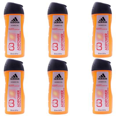 Adidas 3-in-1 Duschgel Adipower Für Körper, Haare, Gesicht (6er Pack) 250ml