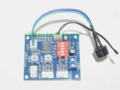 DC 12V PWM PC CPU Fan Temperature Control Speed Controller CPU High-Temp Alarm