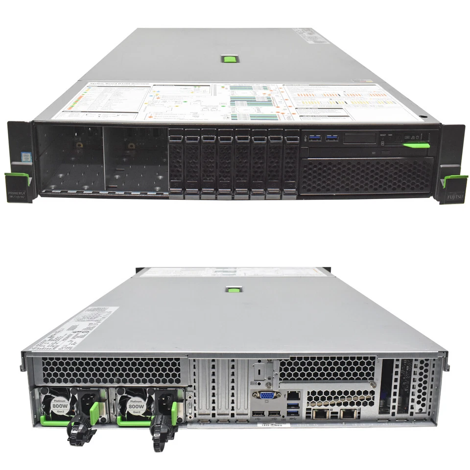 Fujitsu Primergy RX2540 M2 Server 2x E5-2630 V4 3.10GHz 32 GB PC4 8x SFF 2,5 - Bild 3 von 3