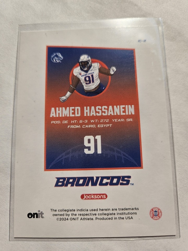 2024 Boise State Broncos Football Trading Cards - OnIt Athlete Set, Pick Your Player!