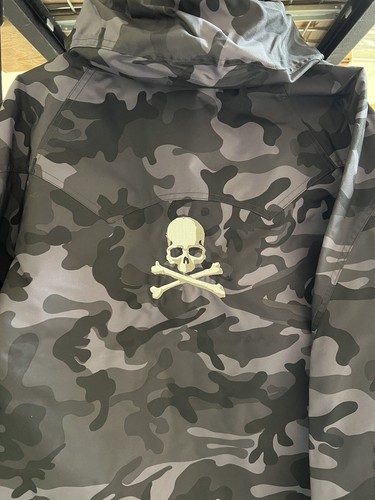A Bathing Ape x Mastermind Japan 2016 Snowboard Jacket Black Camo New Sz L BAPE - Picture 5 of 10