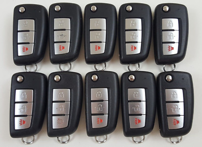 ORIGINAL LOT OF 10 NISSAN ROGUE 14-19 OEM FLIP KEY LESS REMOTE FOB USA WHOLESALE