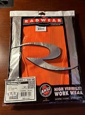 Radians Radwear Hi Visibility Safety Vest SV830M5X Orange Big and Tall Size 5X