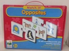 The Learning Journey Match It Opposites 30 pc Self Correcting Puzzle Educational