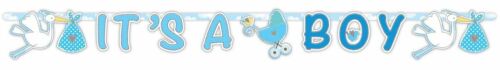 IT'S A BOY! LETTER BANNER STREAMER BABY SHOWER / GENDER REVEAL PARTY - 第 1/1 張圖片
