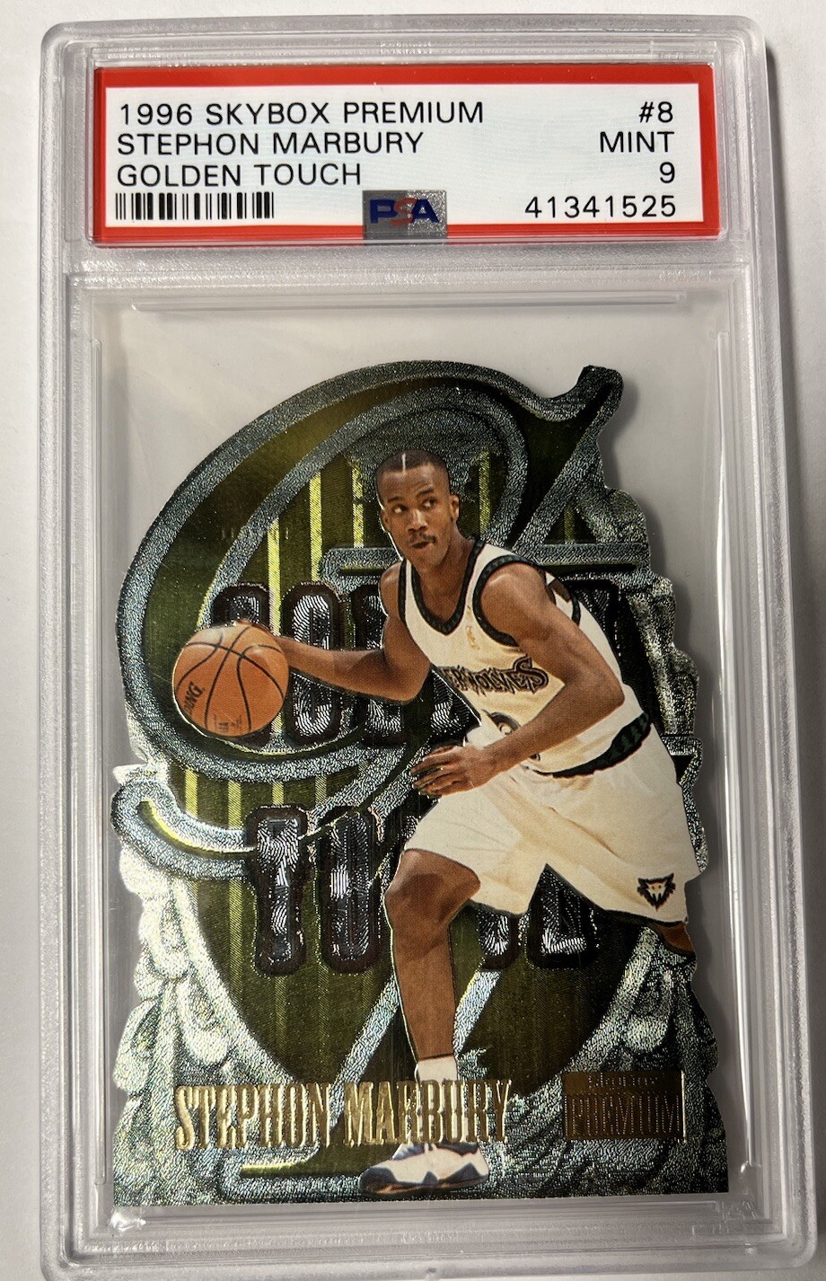 1996 Stephon Marbury Skybox Premium Golden Touch PSA 9 Pop 9