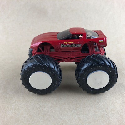Hot Wheels Monster Trucks Cliff Starboard Monster Corvette Car Red