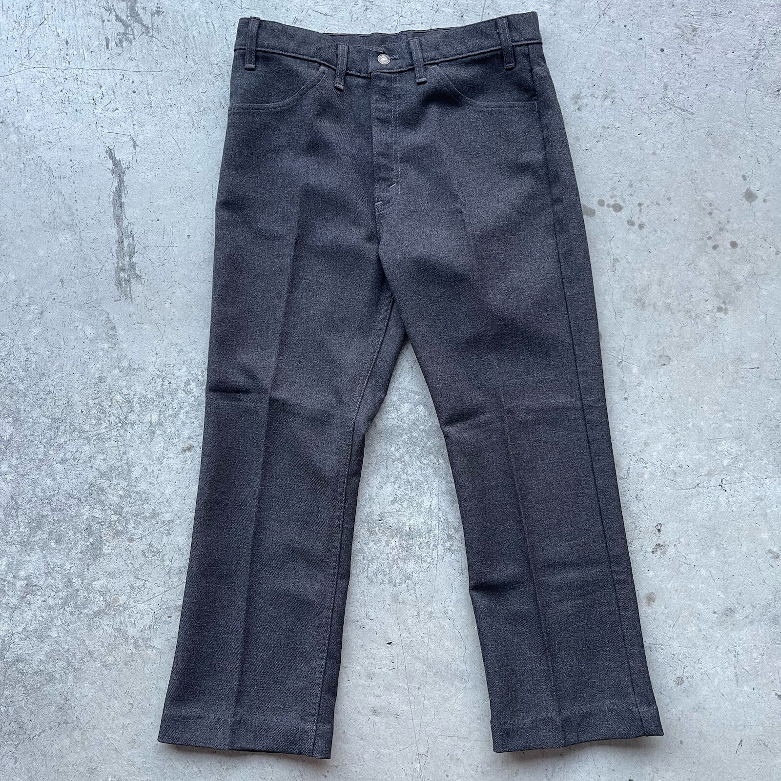 Vintage Levis 517 Pants Mens 32x26 Dark Gray USA 90s Slacks Trousers