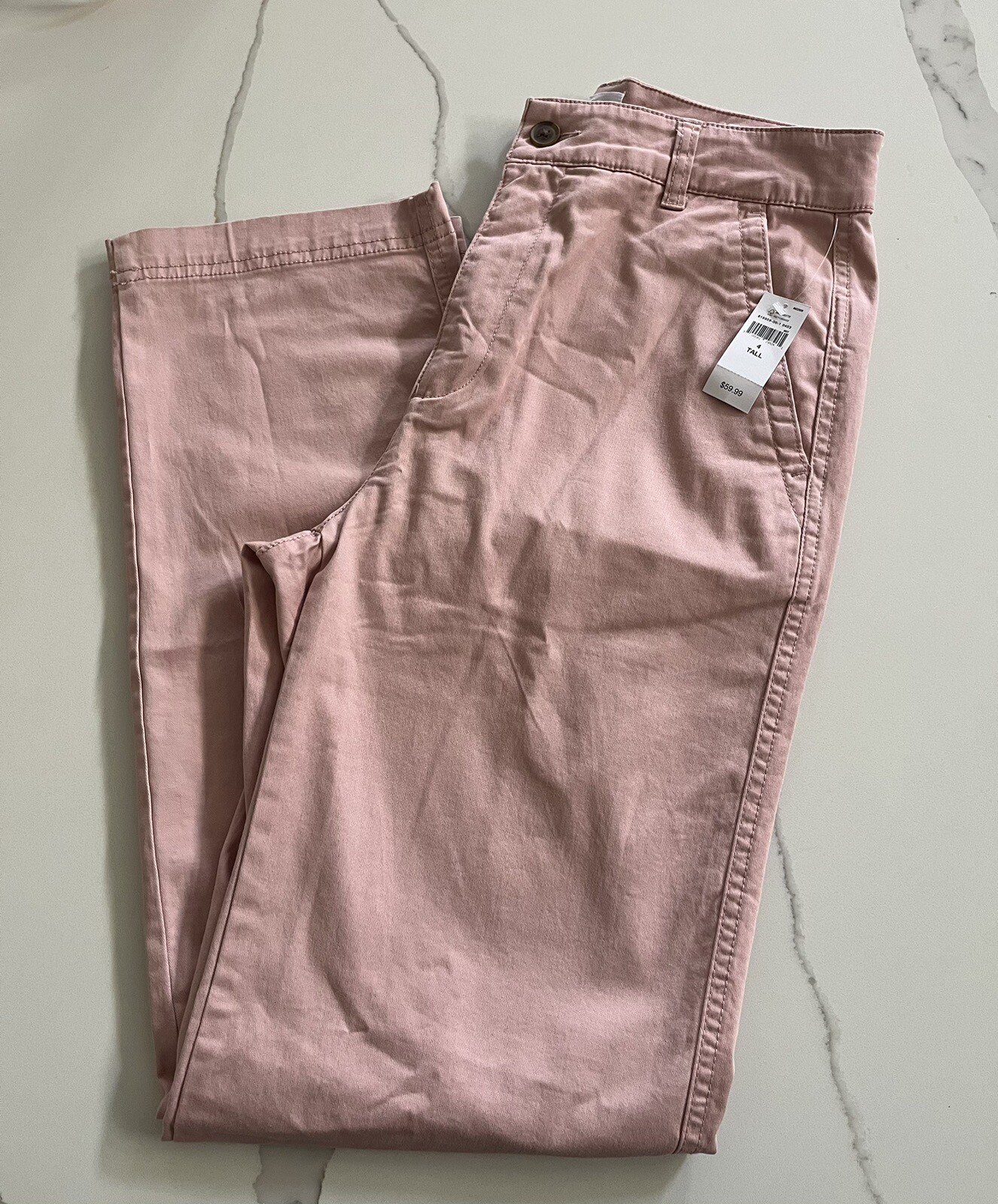 Gap Girlfriend Khaki Pants Stretch Pink Women's Size 4 Tall NWT eBay