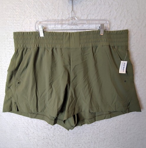 Old Navy Women's Shorts Plus Size 2X Green High Waisted StretchTech Cargo  New | eBay