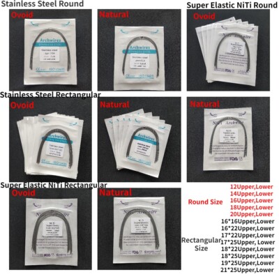 Arch Wires Dental Orthodontic Super Elastic NiTi/Stainless Steel