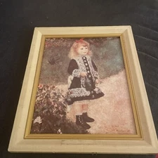 Pierre Renoir Girl With Watering Can. The Masterpiece Collection On Canvas