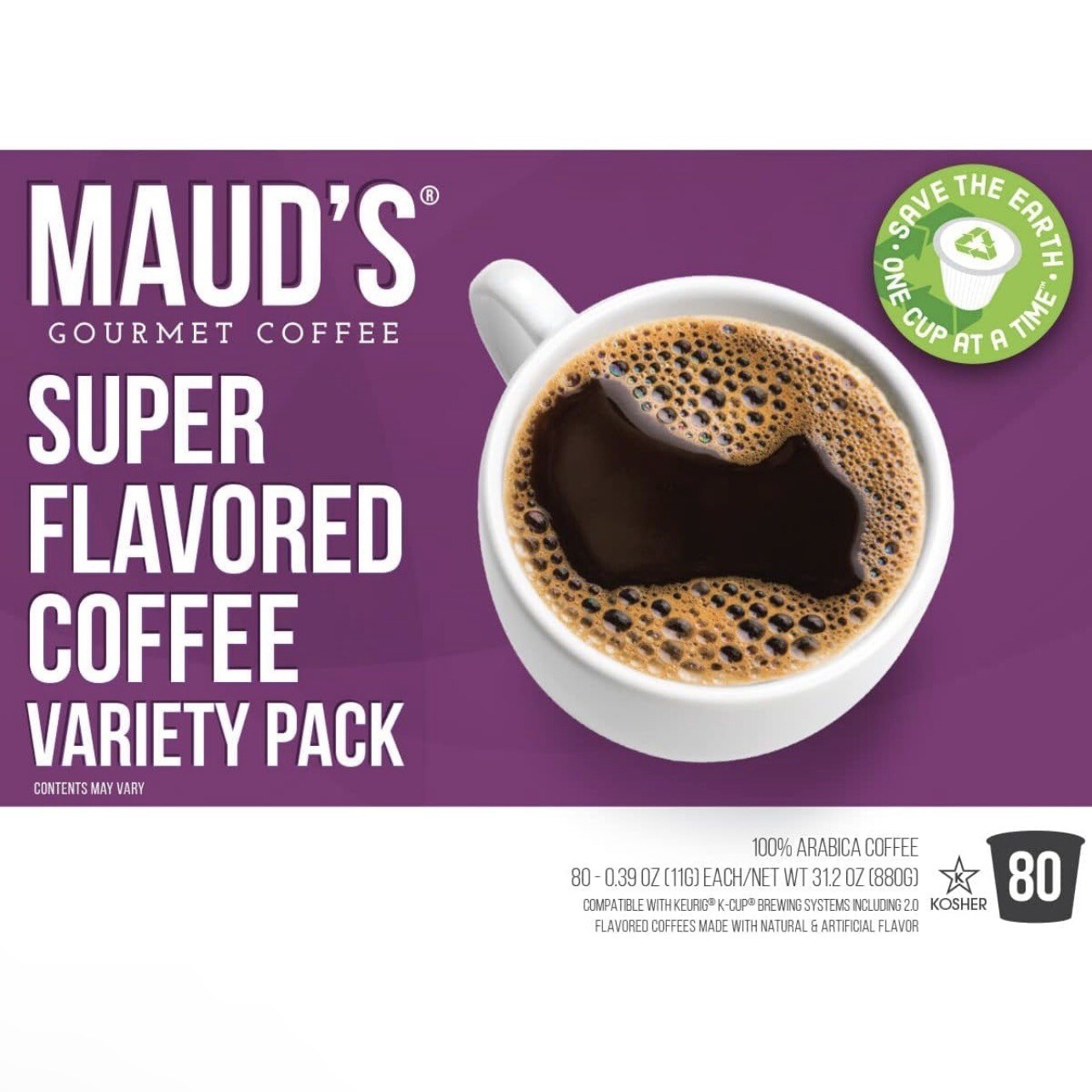 Mauds Super Flavored Coffee Variety Pack 80CT JamPacked with 16 Flavors K cup eBay