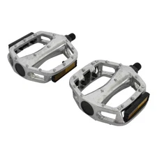 NEW! PRO+ 505 BICYCLE ALLOY PEDALS IN SILVER COMPATIBLE WITH 1/2 CRANK
