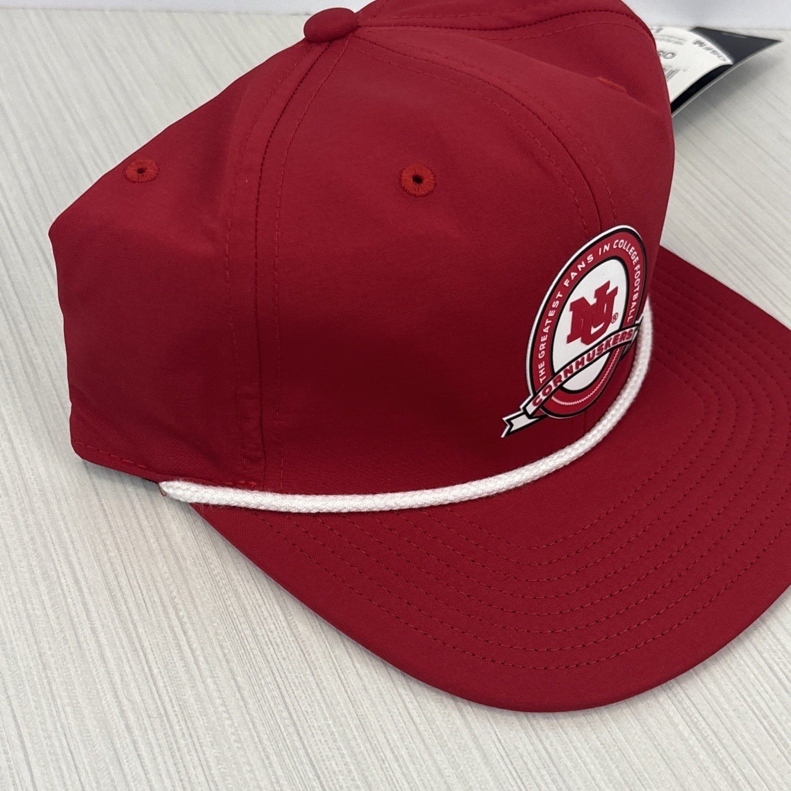 Nebraska Cornhuskers adidas Rope Adjustable Strapback Cap Hat OSFM NWT #JD3533 thumbnail 5