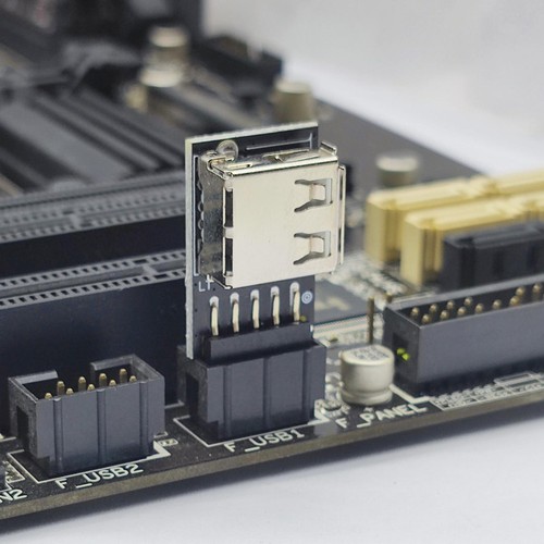 USB 2.0 9Pin Interface Front Panel Header Adapter USB2.0 Extender Card Converter - Afbeelding 10 van 18