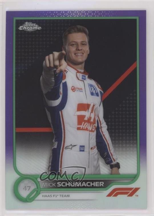 2022 Chrome Formula 1 F1 Racers Purple & Green Refractor Mick Schumacher #69 ux8