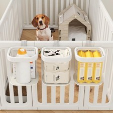 Pet Fence Dog Toy Storage Baskets Large Convenient Dog Crate Hanging Baskets