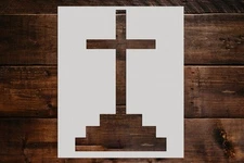 Cross Tombstone Stencil - Art and Wall Stencil