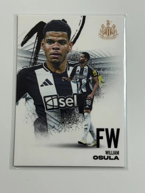 2024-25 Futera FX Newcastle Base Black #21 William Osula 03/10