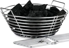 Stainless Steel Charcoal Ash Basket for Large Big Green Egg & Kamado Joe Classic