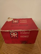 Paterson Trident Viewer Adjustable Magnification Slide Viewer Vintage, Boxed
