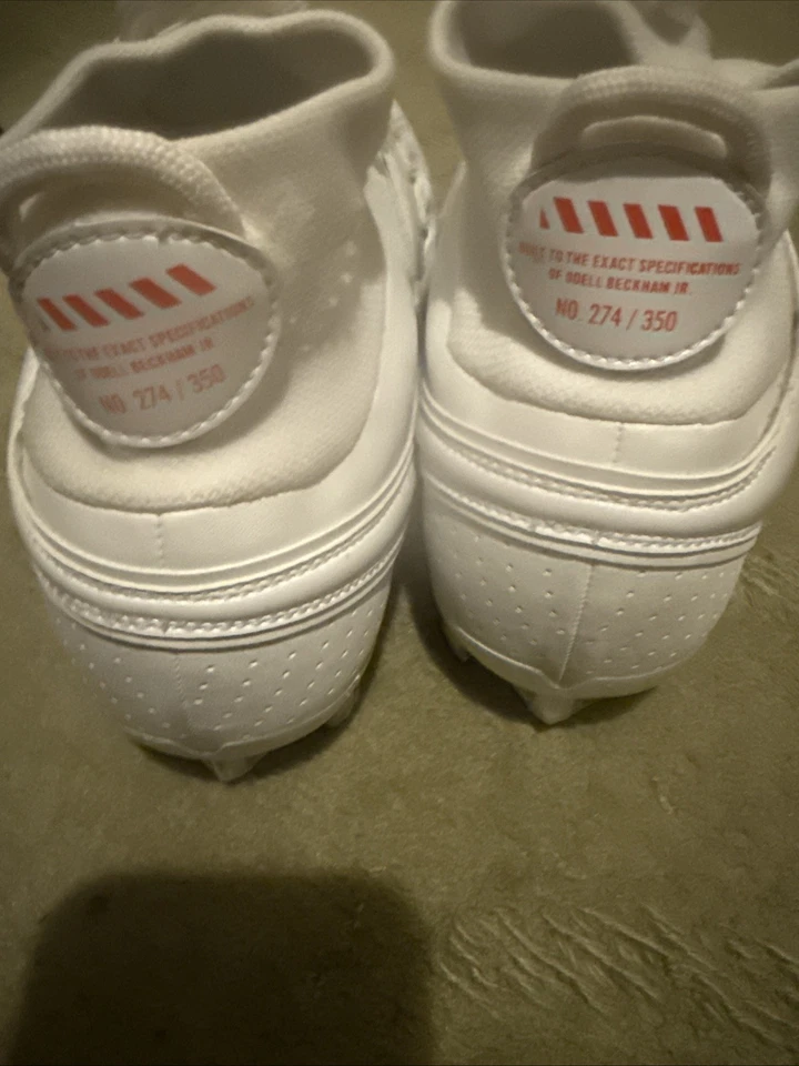 Nike Vapor Untouchable Pro 3 OBJ Uptempo TD Football Cleats White Size 11 - Image 3 of 4