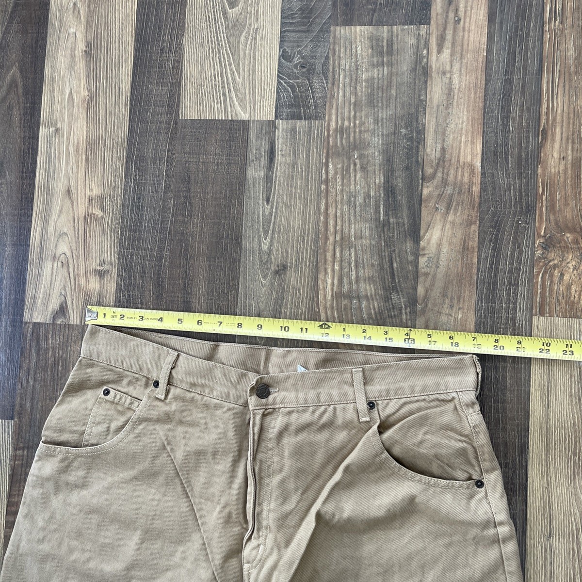 Solo Semore Jeans Men W38 L32 beige kaki Baggy 90s USA Dead Stock 
