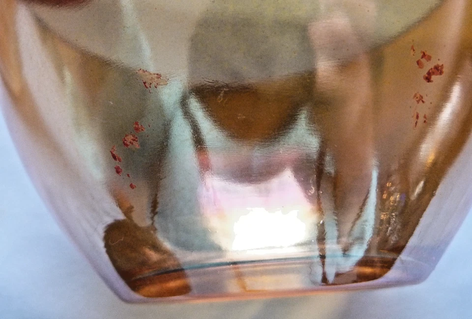 Plato Jeannette Caléndula Carnaval Vidrio Forma Pera Iridiscente De Colección (ver defectos) Foto 4 de 4