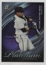 2019 Bowman Platinum Wal-Mart Presence Purple Foil /250 Victor Victor Mesa al8