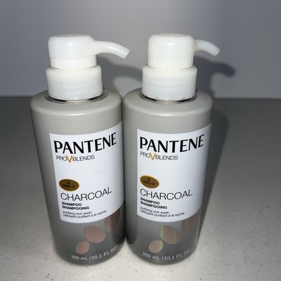 Lot of 2 Pantene Pro V Blends Charcoal Shampoo Purifying Root Wash, 10.1 oz ea